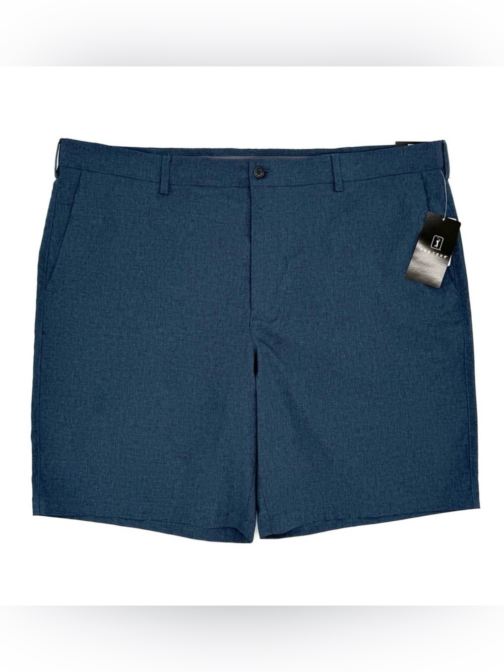 NWT PGA Tour Men's Performance Golf Shorts With Active Waistband In Navy Blue 44
